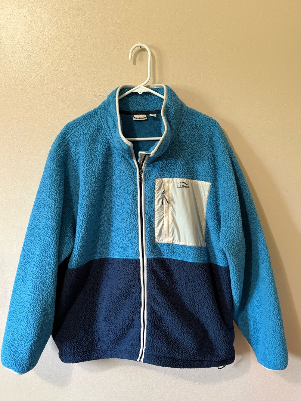 L.L. Bean Mountainside Fleece Jacket Colorblock Womens size 3X